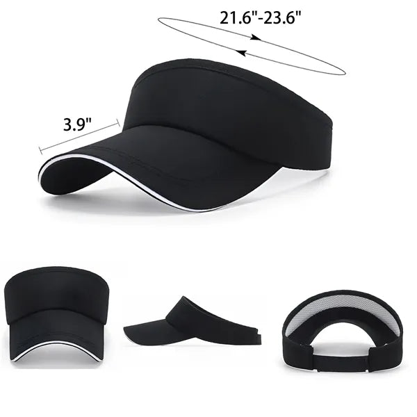 Full Color Tennis Golf Sun Hat Visors