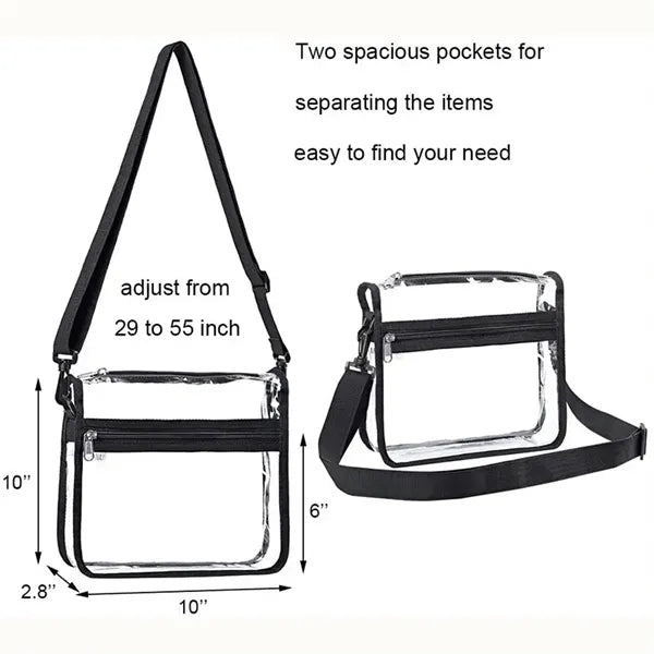 Stadium Approved PVC Cross Body Bag