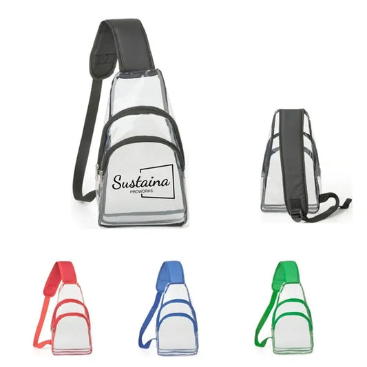 Clear PVC Cross Body Backpack