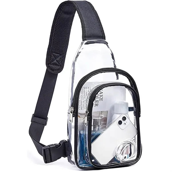 Clear PVC Cross Body Backpack