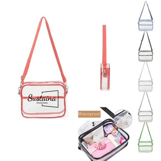 Transparent PVC Messenger Bag