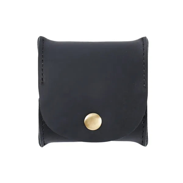 Mini Genuine Cowhide Flip Metal Buckle Square Coin Purse
