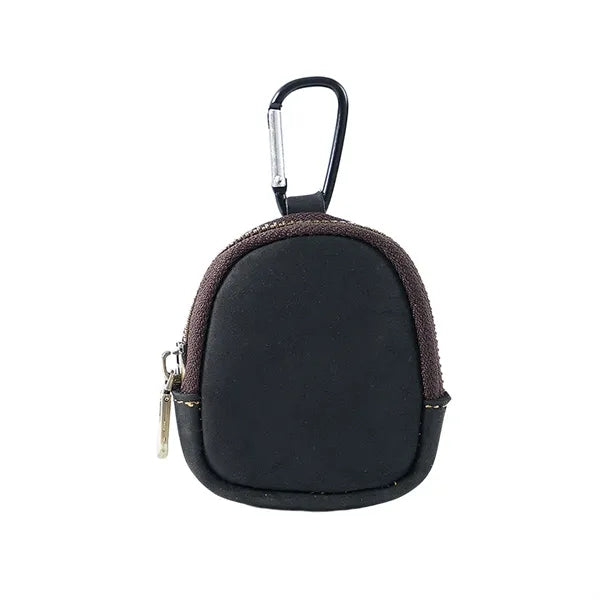 Genuine Cowhide Detachable Hook Large Small Pocket Coin Bag
