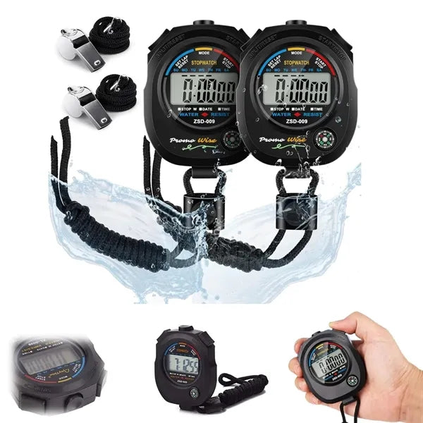 Outdoor Sports Waterproof Multi-Function Stopwatch