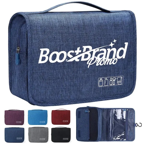 Hanging Travel Toiletry Bag with Dry Wet Separation