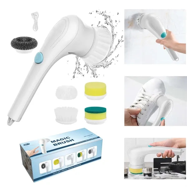 Rechargeable Electric Cleaning Brush 5 In 1