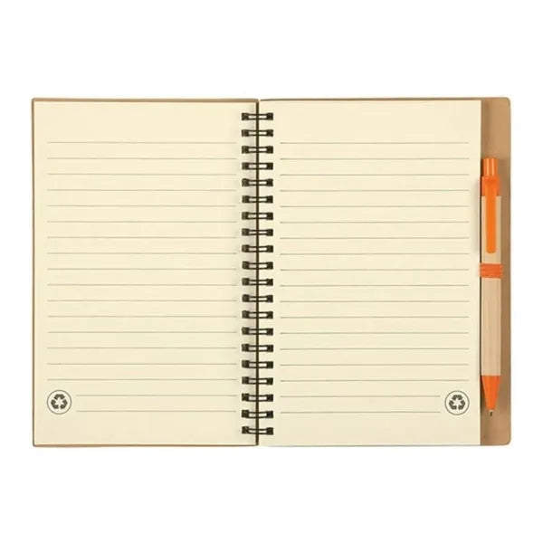 Kraft Paper Notebook With Pen