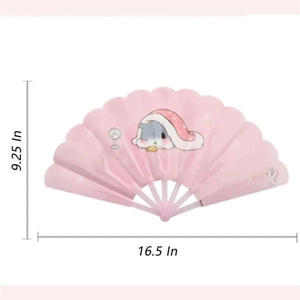 Portable Cartoon Folding Handheld Fan