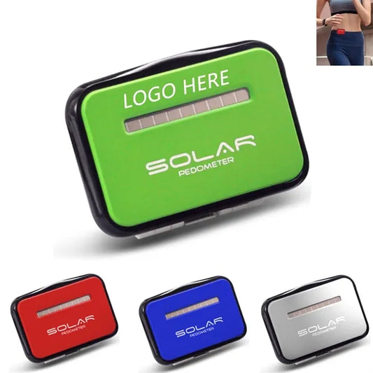 Solar Power Walking Pedometer With Clip