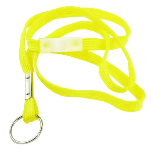 Flat Nylon Breakaway Lanyard with Split Ring
