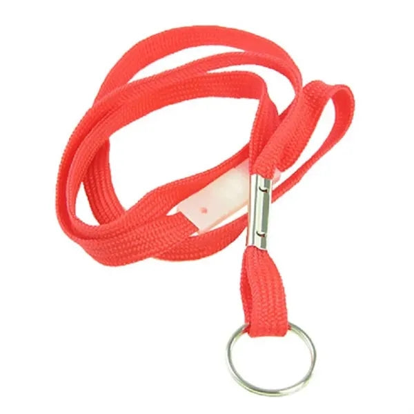 Flat Nylon Breakaway Lanyard with Split Ring