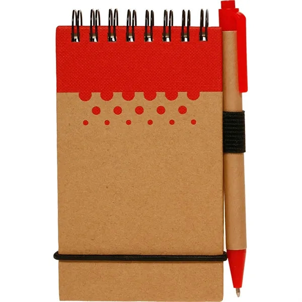 Two-Tone Spiral Notepad w/ Pen