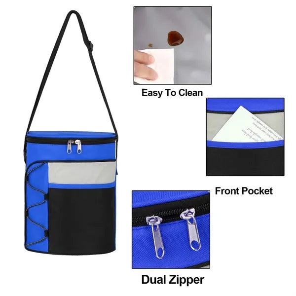 14 Can Insulated Barrel Shaped Cooler Bag