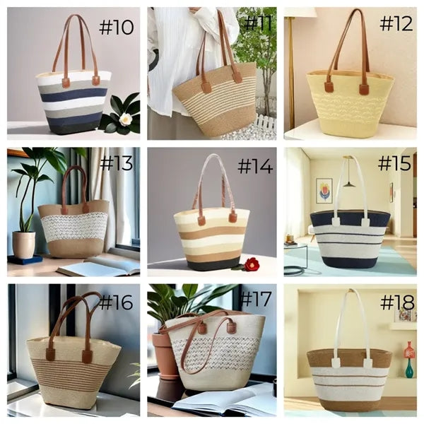 Straw Bags For Women Muti-color