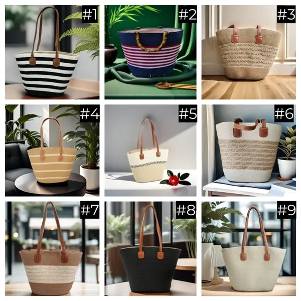 Straw Bags For Women Muti-color