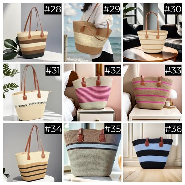 Straw Bags For Women Muti-color