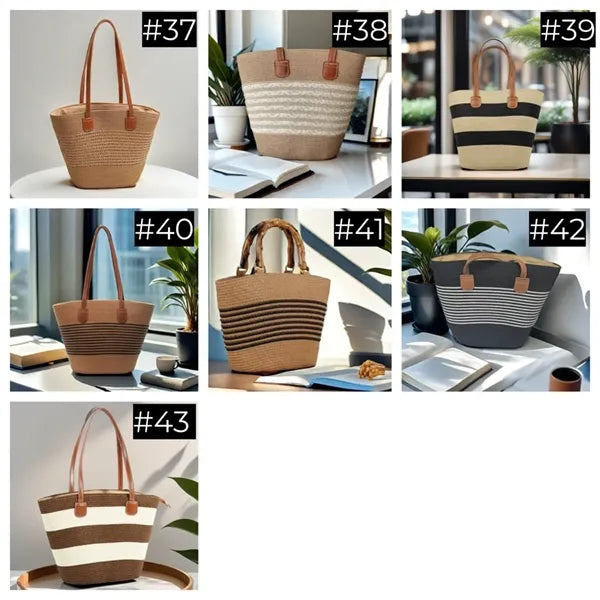 Straw Bags For Women Muti-color
