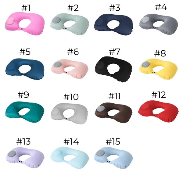 Inflatable Travel Neck Pillow Summer Muti Color