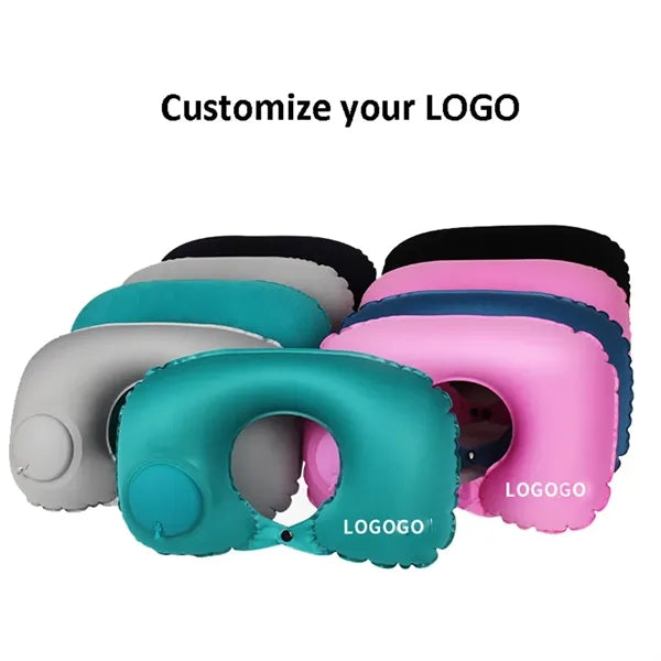 Inflatable Travel Neck Pillow Summer Muti Color