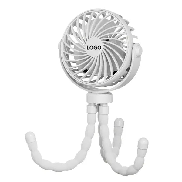 Flexible Tripod USB Rechargeable Stroller Fan