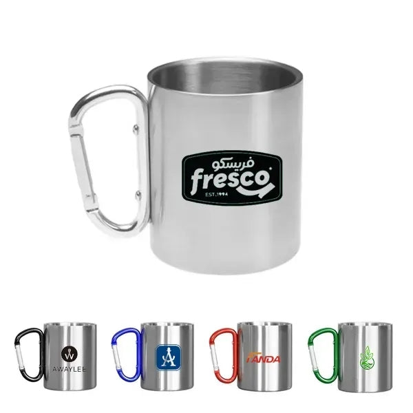 Stainless Steel Camping Carabiner Mug