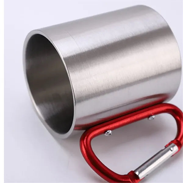 Stainless Steel Camping Carabiner Mug