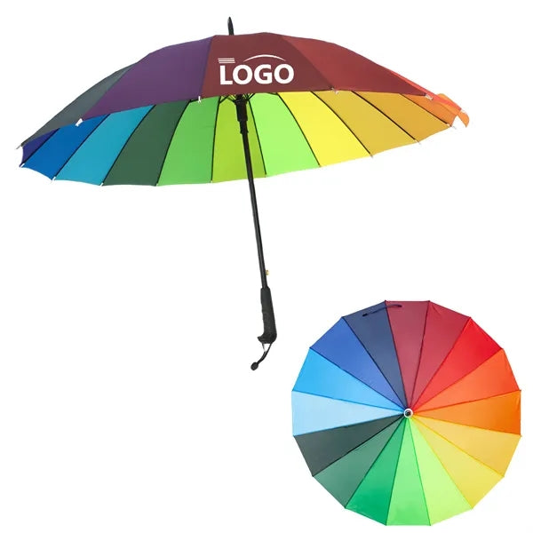 16 Ribs Rainbow Umbrella
