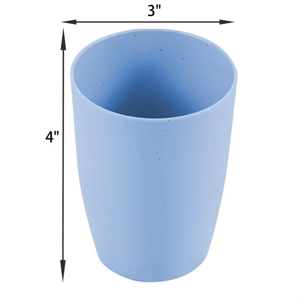 Full Color 15OZ Wheat Straw Plastic Mouthwash Cup