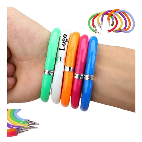 Curved Plastic Bracelet Pen Free Shipping