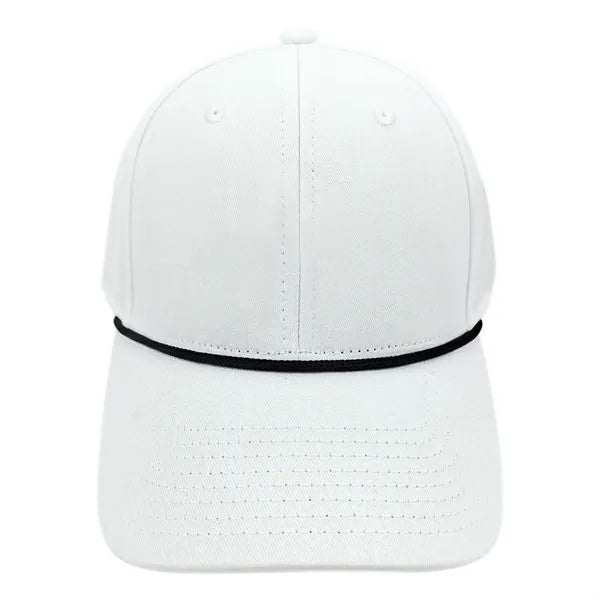3D Embroidery 6-Panel Cotton Baseball Cap With Cord