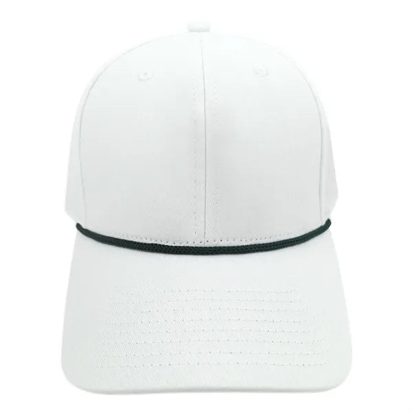 3D Embroidery 6-Panel Cotton Baseball Cap With Cord