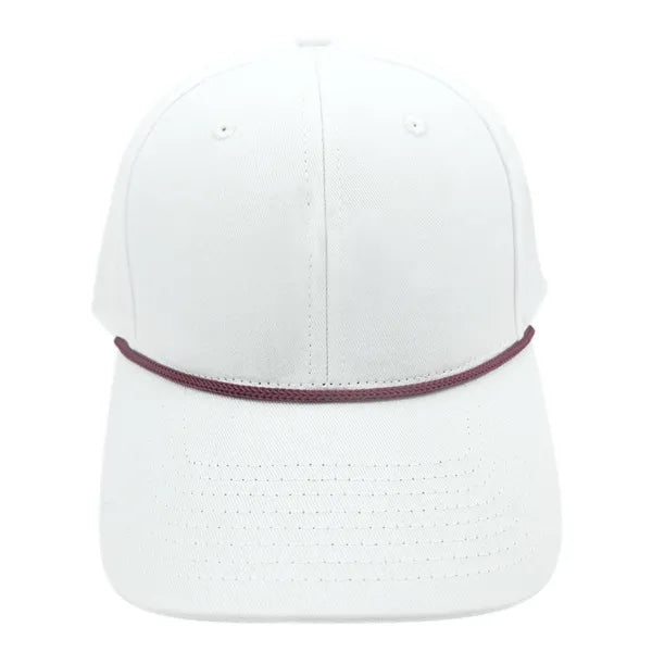 3D Embroidery 6-Panel Cotton Baseball Cap With Cord