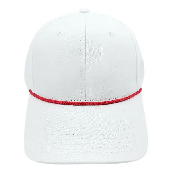 3D Embroidery 6-Panel Cotton Baseball Cap With Cord