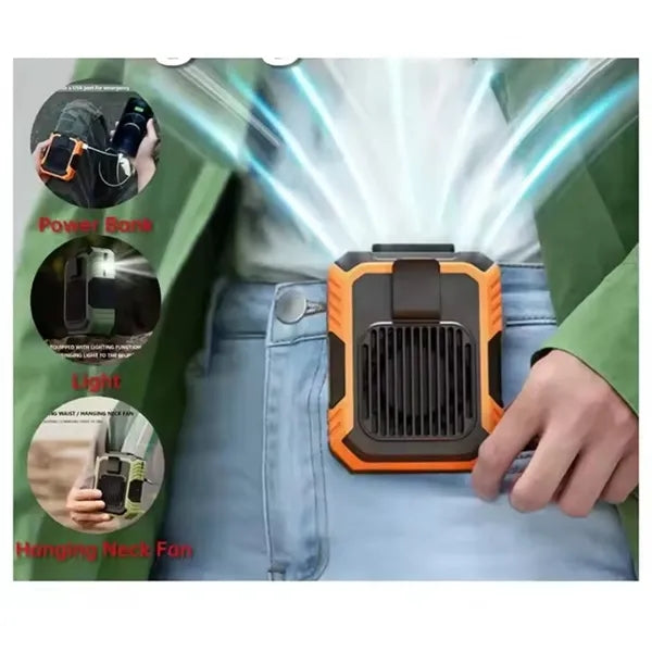 4000 mAh Rechargeable Waist Clip Fan