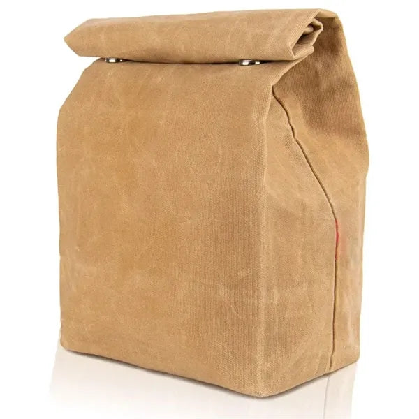 Waterproof Waxed Canvas Meat Resting Insulated Lunch Bag