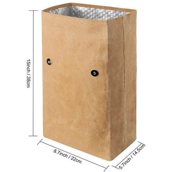 Waterproof Waxed Canvas Meat Resting Insulated Lunch Bag