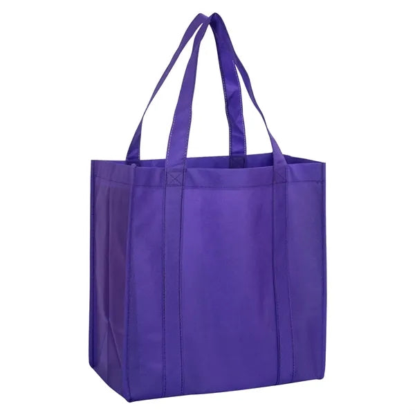 80gsm Grocery Shopping Non-Woven Tote Bag (13" x 15" x 10")