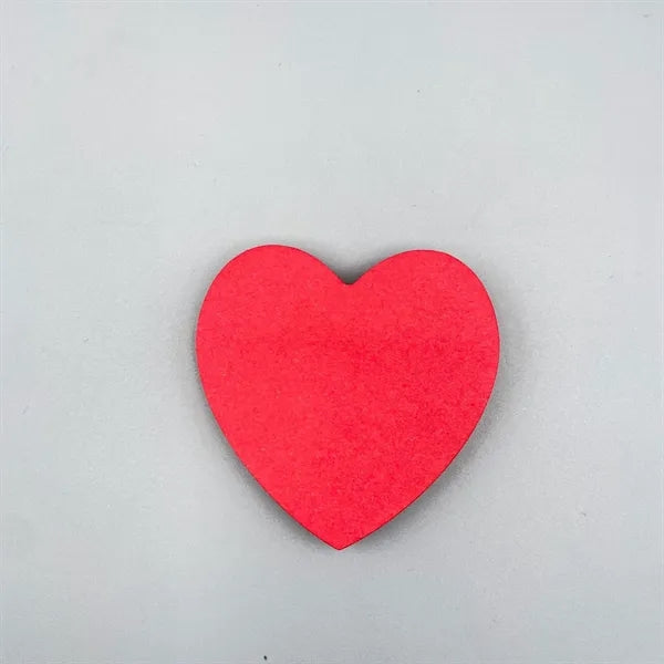Heart Shape Self-Sticky Note Pads 3x3"
