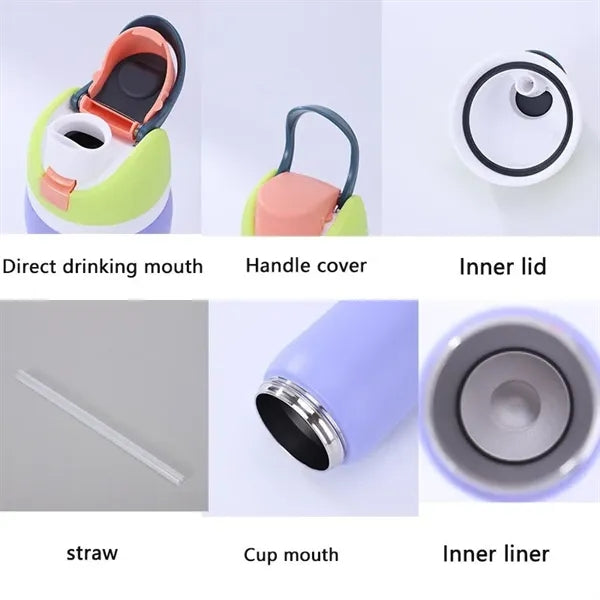 24oz/32oz Insulated Water Bottles with Replacement Lid