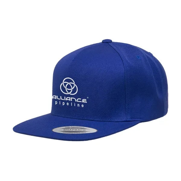 Yupoong 5-Panel Wool Blend Snapback Cap