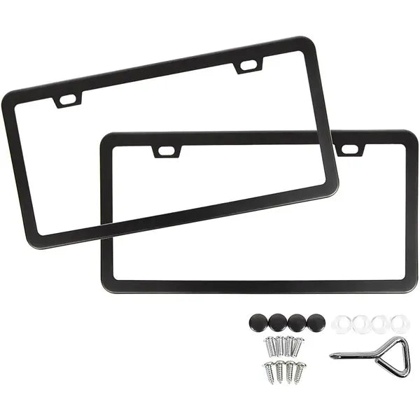 2pcs Solid Rust-Proof Aluminum License Plates