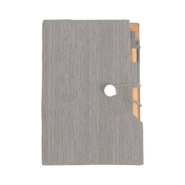 Woodgrain Notebook With Sticky Notes