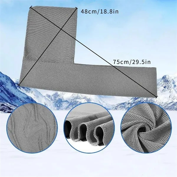 19" x 30" U shape Cold Neckerchief Cooling Hoodie Towels
