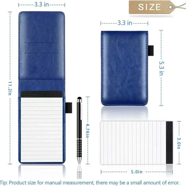 Portable Leather Cover Notebook