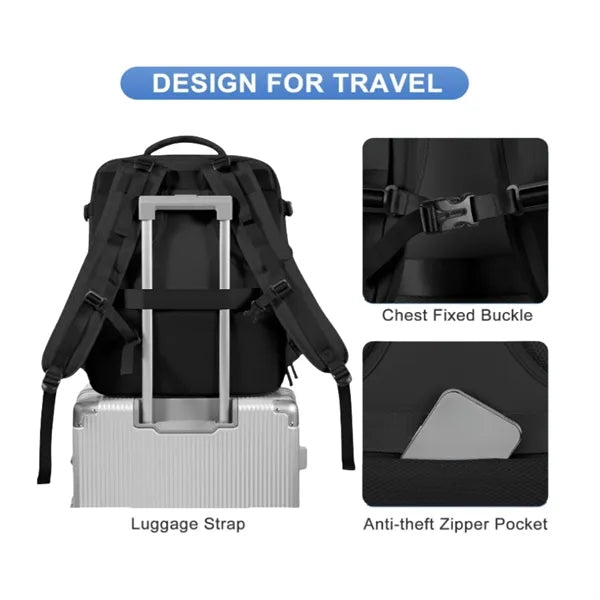 Durable Carry-On Backpack - Hiking & Business Approved