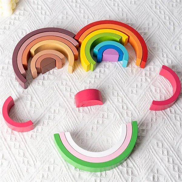 Wooden Rainbow Stacker