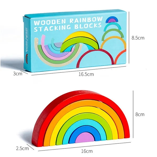 Wooden Rainbow Stacker