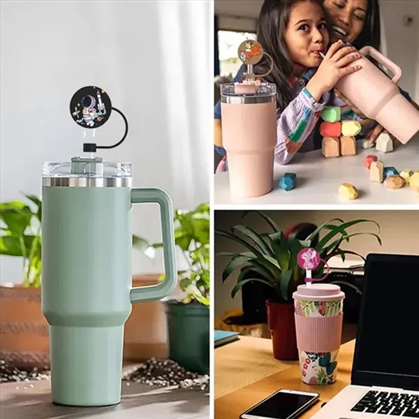 Recycled Silicone Straw Topper