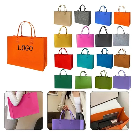 Large Felt Ladies Tote Bag
