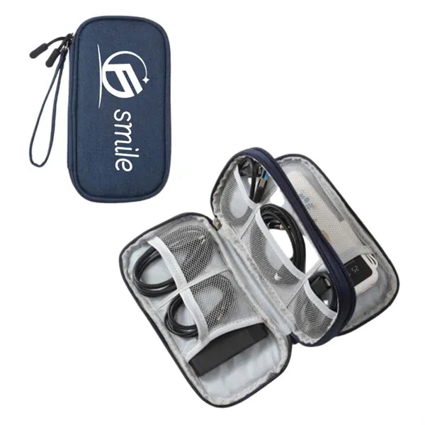 Travel Cable Organizer Pouch - Electronic Accessories Case